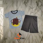 Kids T shirt & Pant Set (Sky Elephant) - Image 2