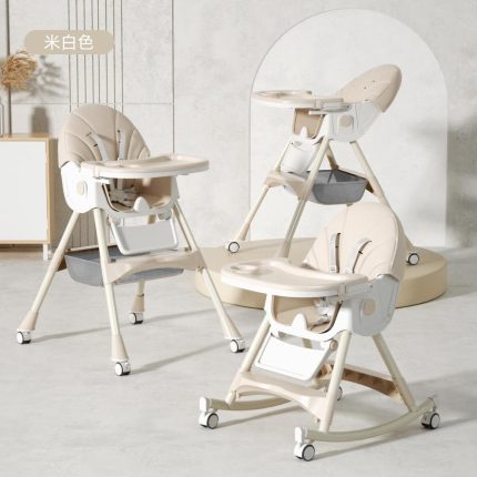 Model 8131 | All In 1 | Rocking Horse Baby Feeding Chair | Height Adjustable, Seat Reclyning System, Rocking Horse